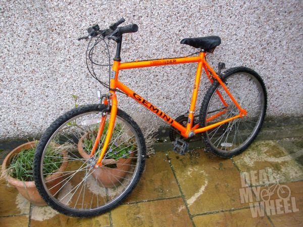 vintage orange mountain bikes
